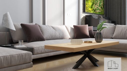 Volden Fishbone Coffee Table with Matrix