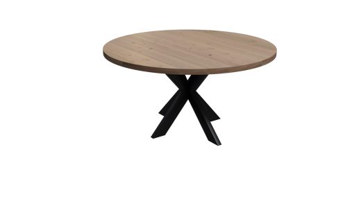 Zeitgemäßer Berg Eiche Tisch mit Matrix Beinen: Ein stilvoller Tisch aus Berg Eiche, der auf schlanken und dezenten Matrix Beinen ruht, und eine perfekte Ergänzung für ein minimalistisches und zeitgemäßes Wohnambiente darstellt.
